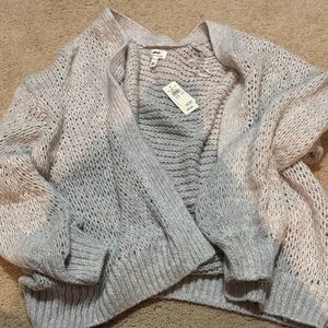 Wild Fable Light Gray Open-Front Cardigan